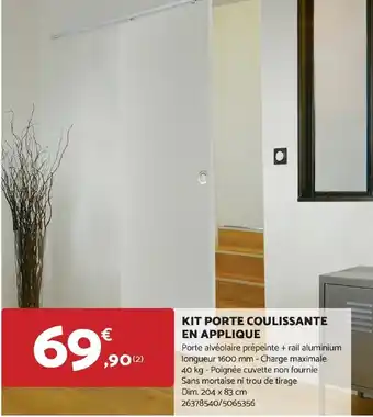 Bricomarché KIT PORTE COULISSANTE offre