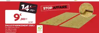 Bricomarché DALLE D'AGENCEMENT OSB 3 offre