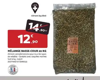 Bricomarché MÉLANGE BASSE-COUR 20 offre
