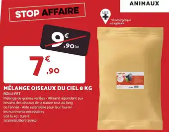 Bricomarché MÉLANGE OISEAUX DU CIEL 8 KG offre