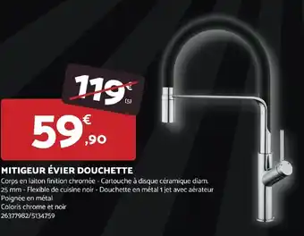 Bricomarché MITIGEUR ÉVIER DOUCHETTE offre