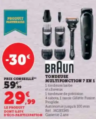 Super U TONDEUSE MULTIFONCTION 7 EN 1 offre