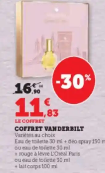 Super U COFFRET VANDERBILT offre