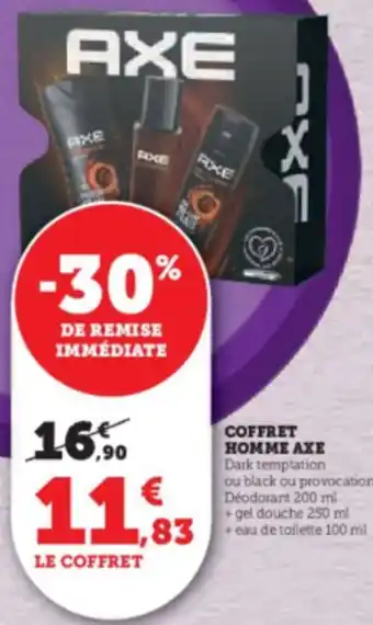 Super U COFFRET HOMME AXE offre