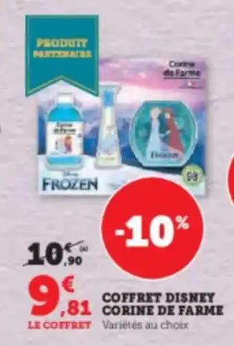 Super U COFFRET DISNEY CORINE DE FARME LE COFFRET offre