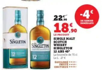 Single malt scotch singleton