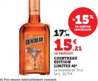 Super U LE PRODUIT COINTREAU EDITION offre