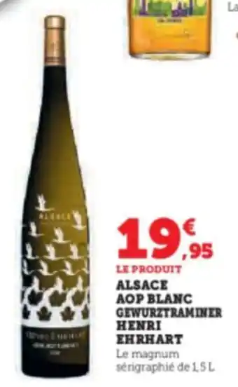 Super U Alsace AOP blanc GEWURZTRAMINER offre