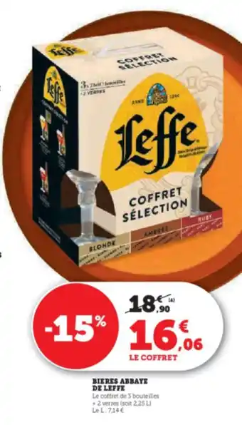 Super U BIERES ABBAYE DE LEFFE offre