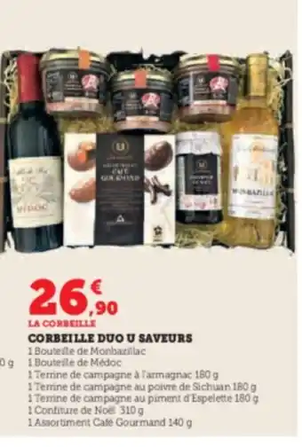 Super U CORBEILLE DUO U SAVEURS offre