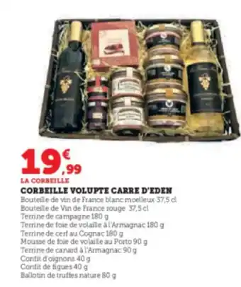 CORBEILLE VOLUPTE CARRE D'EDEN