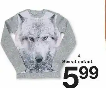 Zeeman Sweat enfant offre