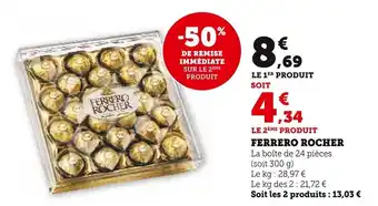 Super U FERRERO ROCHER offre