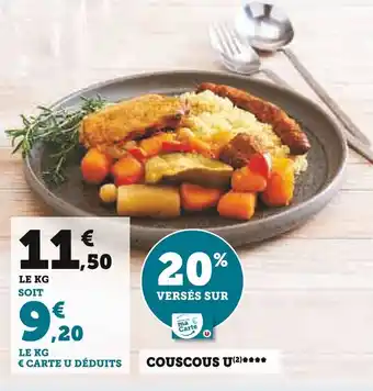 Super U COUSCOUS U(2) offre