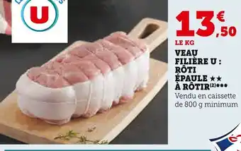 VEAU FILIÈRE U: RÔTI ÉPAULE À RÔTIR (2)