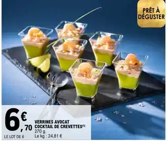 E.Leclerc VERRINES AVOCAT COCKTAIL DE CREVETTES(¹) offre