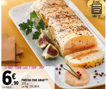 E.Leclerc PRÉFOU FOIE GRAS(1)(2) offre