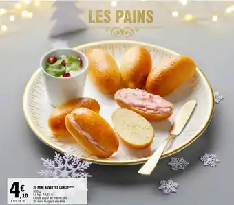 E.Leclerc 20 MINI NAVETTES LUNCH (3)(4)(5) offre