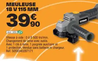 MEULEUSE 18 V 115 MM