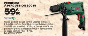 Brico Dépôt PERCEUSE À PERCUSSION 600 W offre