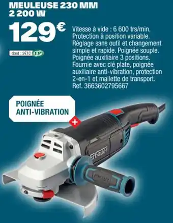 MEULEUSE 230 MM 2 200 W