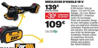 MEULEUSE D'ANGLE 18 V
