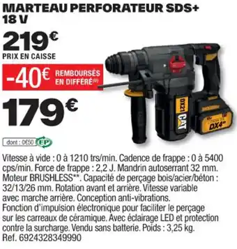 MARTEAU PERFORATEUR SDS+ 18 V