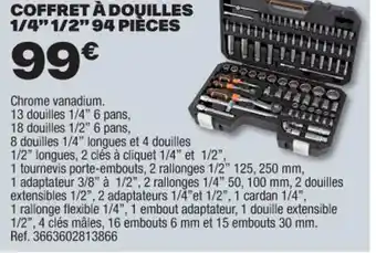 Brico Dépôt COFFRET À DOUILLES offre