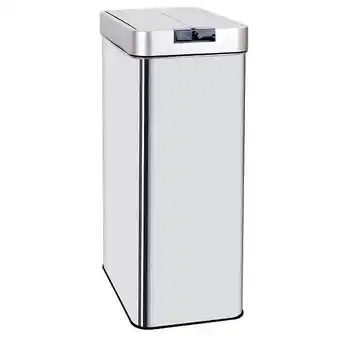 Brico Cash Poubelle de cuisine automatique silverlake argent acier inoxydable 90 l offre