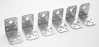 Bricomarché Lot de 6 équerres galvanisé, 90x90x40 mm offre