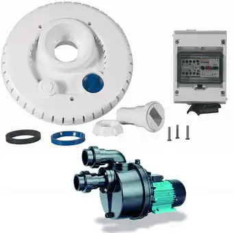 Bricomarché Kit pompe 63m3/h + facade + coffret électrique pour nage à contre courant - ncr2 nadorself 300 mono offre