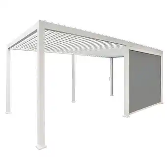 Bricomarché Store latéral 400 cm blanc pour pergola bioclimatique offre