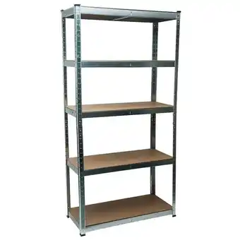 Bricomarché Étagère spéciale charge lourde 5 plateaux 180x90x40cm 875kg offre