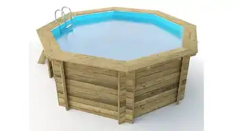 Bricorama Piscine de jardin en bois - 5,37x5,37 x h.1,31m - octagonal offre