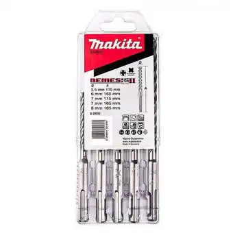 Bricorama Jeu de 5 forets carbure makita b-59003 sds-plus offre