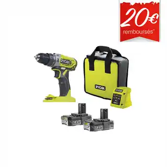 Bricorama Perceuse-visseuse à percussion ryobi oneplus 18v - 2 batteries 2.0 ah - 1 chargeur - r18pd2-220s offre
