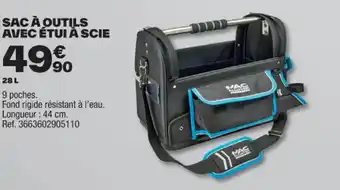 Brico Dépôt SAC À OUTILS AVEC ÉTUI À SCIE offre