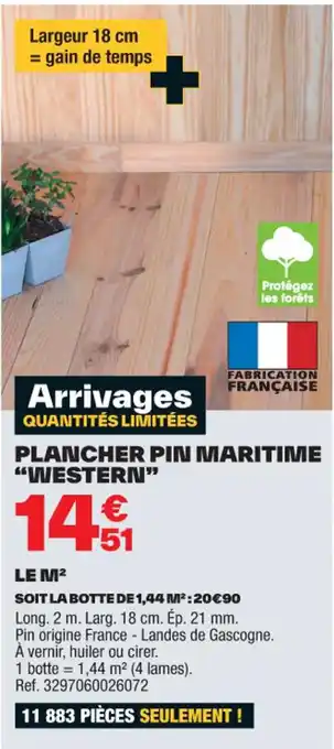 PLANCHER PIN MARITIME "WESTERN"