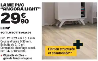 Brico Dépôt LAME PVC "ANGORA LIGHT" offre