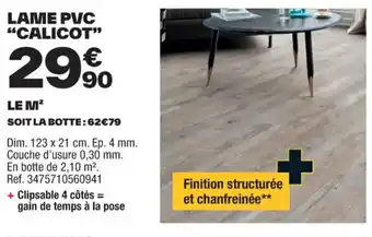 Brico Dépôt LAME PVC "CALICOT LIGHT" offre