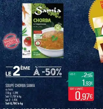 Match Soupe Chorba Samia offre