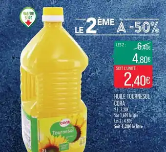 Match Huile Tournesol Cora offre
