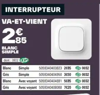Brico Dépôt VA-ET-VIENT offre