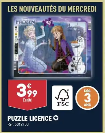 ALDI PUZZLE LICENCE offre