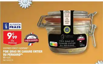 ALDI FOIE GRAS DE CANARD ENTIER DU PÉRIGORD(A) offre