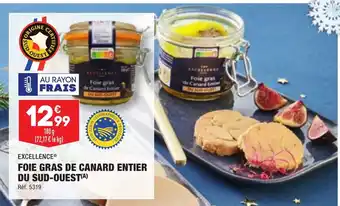 ALDI FOIE GRAS DE CANARD ENTIER DU SUD-OUEST(A) offre