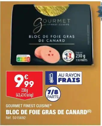 ALDI BLOC DE FOIE GRAS DE CANARD (C) offre