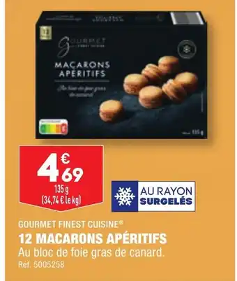 ALDI 12 MACARONS APÉRITIFS offre