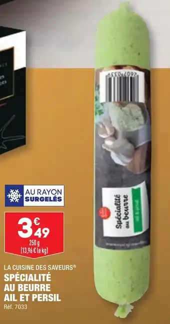 ALDI SPÉCIALITÉ AU BEURRE AIL ET PERSIL offre