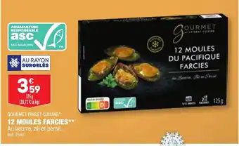 ALDI 12 MOULES FARCIES offre